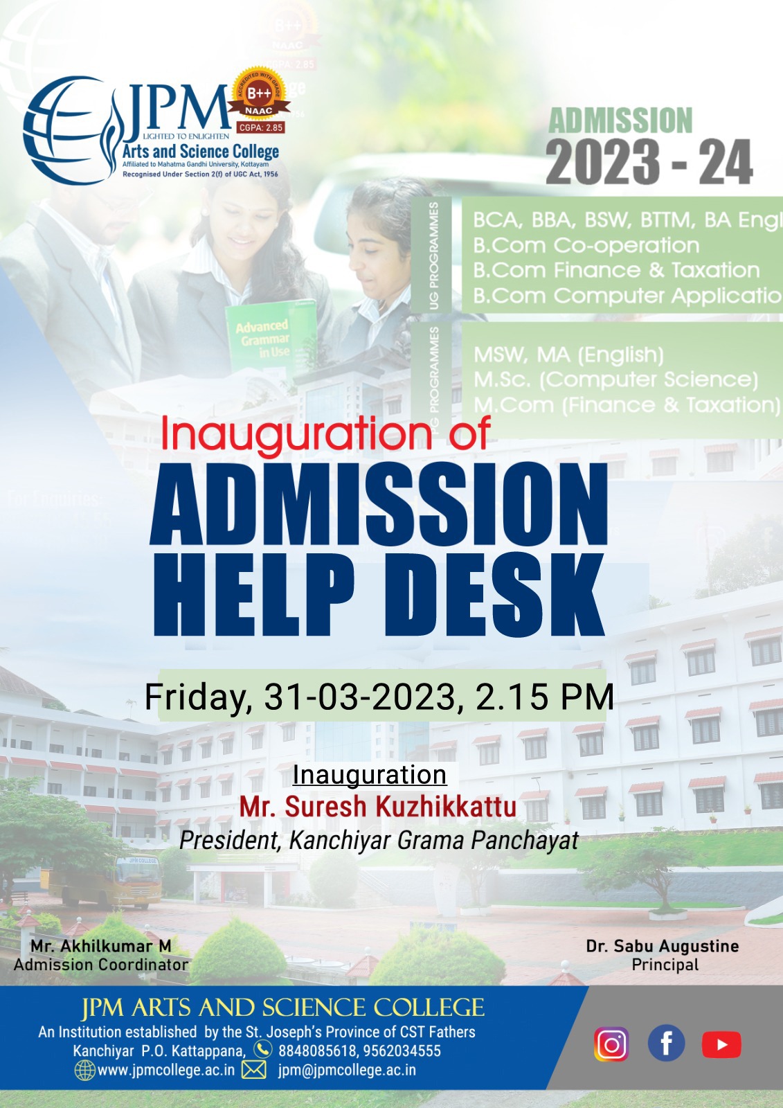 Admission Help Desk Inauguration